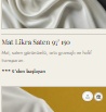 Mat Likra Saten 95' 190